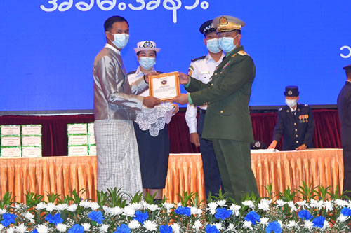 ၅၈ နှစ်မြောက် မြန်မာနိုင်ငံ ရဲတပ်ဖွဲ့ ရွှေရတု နှစ်ပတ်လည်နေ့ အခမ်းအနား